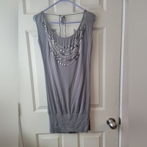 BCBG Maxazria Grey Mini Dress